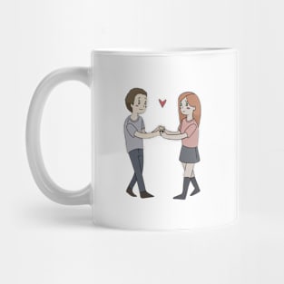 A couple of young people in love Mug